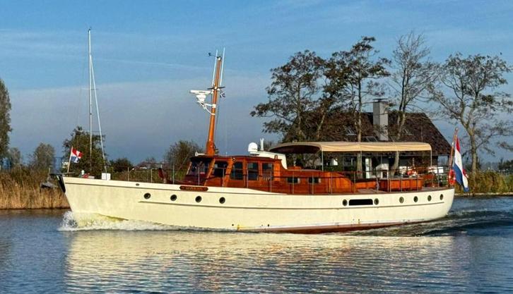 Silver Rondspantkotter 19.44 VS (bj 1956), Watersport en Boten, Motorboten en Motorjachten, Gebruikt, 12 meter of meer, Overige brandstoffen