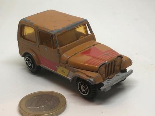 Jeep CJ-7 Bruin, Yatming, Hobby en Vrije tijd, Modelauto's | Overige schalen, Gebruikt, Auto, Ophalen of Verzenden