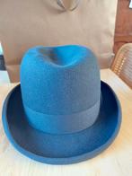 Nieuwe navyblauwe homburg hoed van wolvilt, Ophalen, Hoed, Nieuw, 57 cm (M, 7⅛ inch) of minder