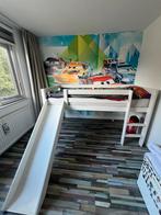 Kinderbed 90x200 + glijbaan + matras, Ophalen, Gebruikt, Eenpersoons, 90 cm