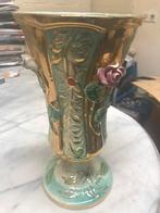 Vintage M. Depose Vaas met Bloemen, Antiek en Kunst, Ophalen of Verzenden