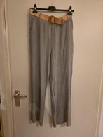 Linnen broek met ceintuur Kaki maat 38, Kleding | Dames, Broeken en Pantalons, Maat 38/40 (M), Nieuw, Ophalen of Verzenden, Lang