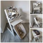 Stokke Tripp Trapp wit+babyset, kussenset, newbornset, hoes, Stoelverkleiner, Ophalen of Verzenden, Zo goed als nieuw, Stokke Tripp Trapp