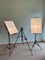 Twee softboxen en een statief (t.e.a.b.), Ophalen, Gebruikt, Lamp of Flitsset