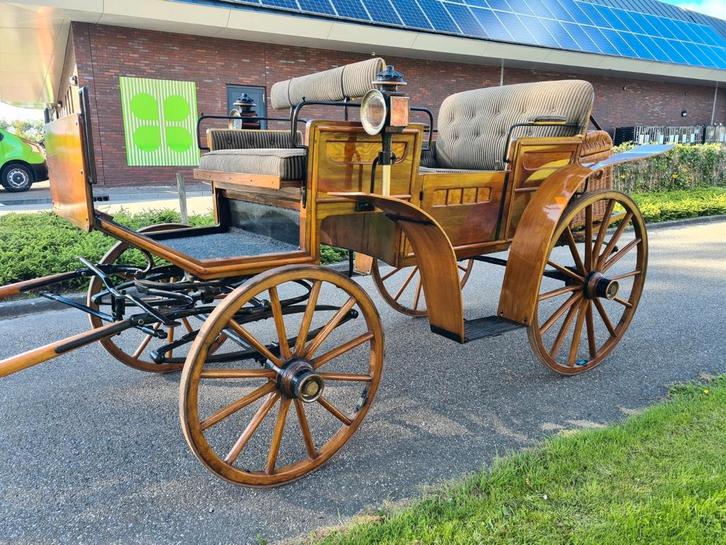 Rijtuig Jachtwagen koets in topstaat, Dieren en Toebehoren, Rijtuigen en Koetsen, Zo goed als nieuw, Overige typen, Paard
