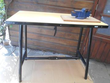 zgan inklapbare werkbank 100x50x85cm 35mm multiplex blad beschikbaar voor biedingen