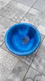 Waterschaal /vijverschaal  blauw geglazuurd., Tuin en Terras, Vijvers, Ophalen, Gebruikt