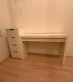 Ikea Malm Kaptafel Wit - 120x41cm, Huis en Inrichting, Ophalen, Zo goed als nieuw, Bureau