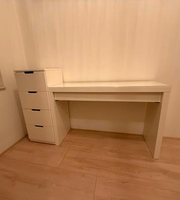 Ikea Malm Kaptafel Wit - 120x41cm - afbeelding 1