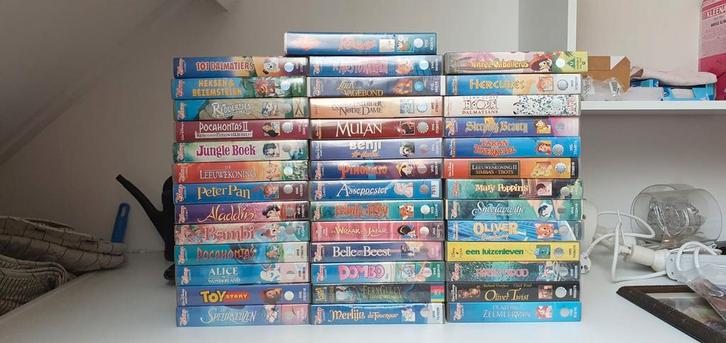 Disney VHS Collectie - 40 Originele Banden, Verzamelen, Disney, Gebruikt, Ophalen of Verzenden