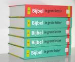 Nieuwe Bijbelvertaling in grote letter - Compleet 5 delen, Ophalen of Verzenden, Zo goed als nieuw, Christendom | Protestants