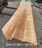 Eettafel eiken, tuintafel blad, boomrand, schaaldeel, Ophalen of Verzenden, Nieuw, Rechthoekig, Hout