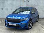 Skoda Enyaq iV 80 SPORTLINE PANO AUTOMAAT BTW TREKHAAK, Auto's, Skoda, Automaat, Achterwielaandrijving, Gebruikt, Blauw