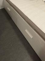 IKEA BRIMNES bedframe met lades (160x200 cm), Ophalen, Overige materialen, Gebruikt, Wit
