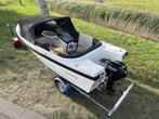 Trendship 530 met 15 pk Mercury en trailer nieuwstaat!, Watersport en Boten, Sloepen, 10 tot 30 pk, Gebruikt, 3 tot 6 meter, Polyester