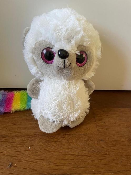 Witte Knuffel met Regenboogstaart Ty, Kinderen en Baby's, Speelgoed | Knuffels en Pluche, Zo goed als nieuw, Overige typen, Ophalen of Verzenden