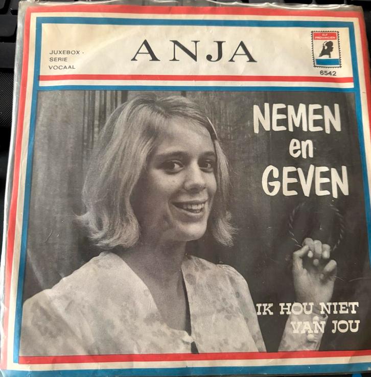 Anja - Nemen en Geven (7" Single), Cd's en Dvd's, Vinyl Singles, Gebruikt, Single, Nederlandstalig, 7 inch, Ophalen of Verzenden