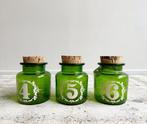 3 vintage opbergpotjes apothekerspotjes, Ophalen of Verzenden