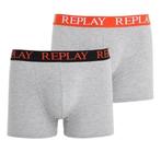 Partij 2-pack grijs gemêleerde Replay heren boxershorts, NHP International, Sales@nhp-international.com, Lange voren 21A, Ophalen of Verzenden