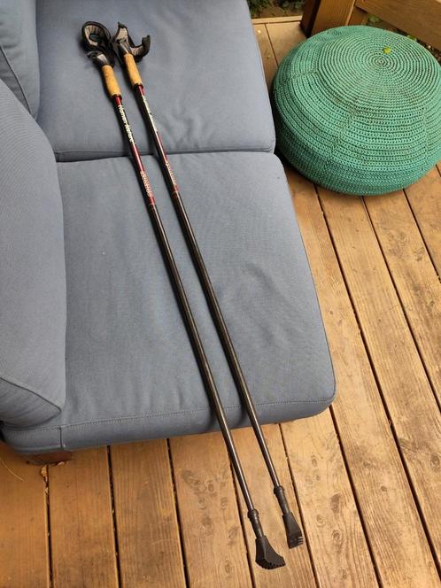 Nordic walking stokken van Human Nature carbon 115 cm zgan, Diversen, Wandelstokken, Gebruikt, Ophalen of Verzenden