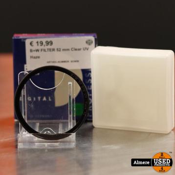 B+W FILTER 52 mm Clear UV Haze beschikbaar voor biedingen