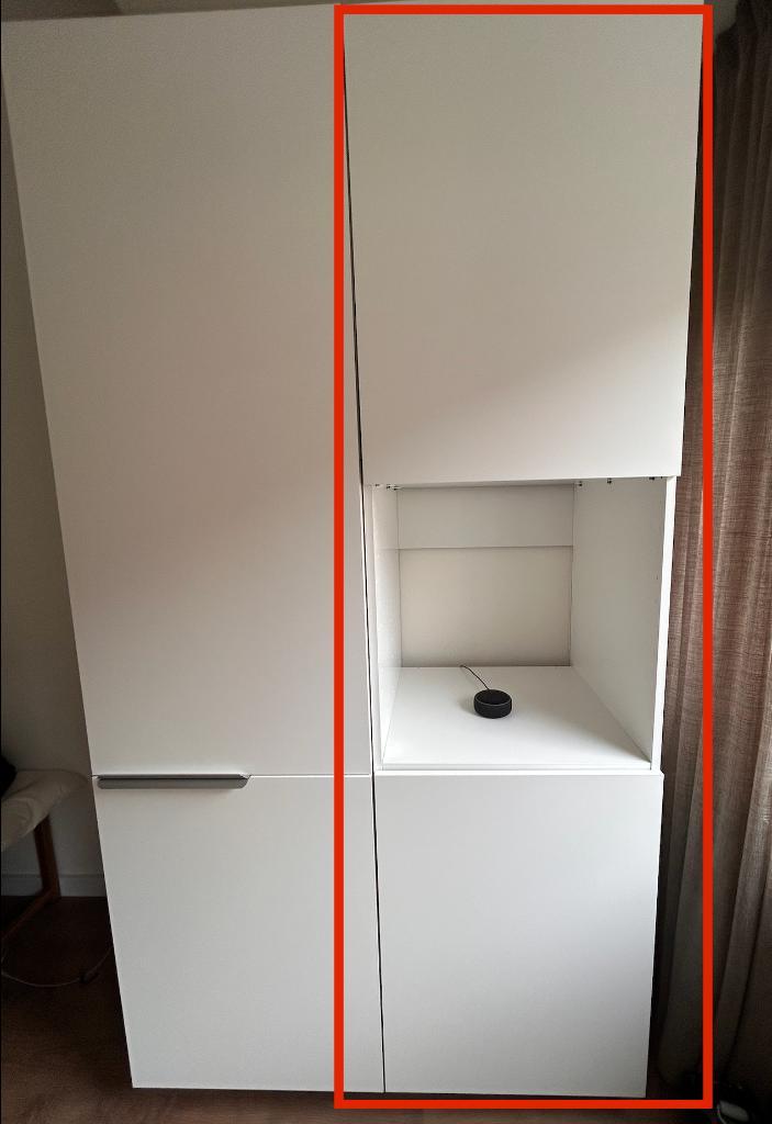 Ikea METOD Hoge kast oven & 2 deur/plank, Huis en Inrichting, Kasten | Ladekasten, Zo goed als nieuw, 200 cm of meer, 50 tot 100 cm