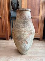 Grote antieke kruik met barst - 90cm hoog, Ophalen