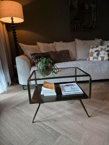 BePure Salontafel Brons/Goud Glas Retro beschikbaar voor biedingen