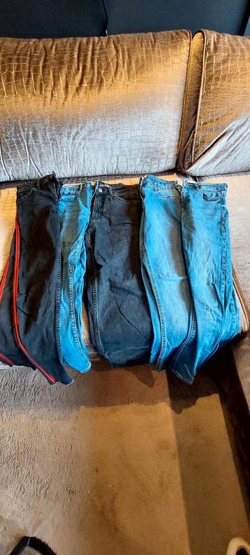 Spijkerbroeken pakket, kledingpakket dames 5 stuks maat s/m beschikbaar voor biedingen