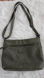 Enrico Benetti Olijfgroene Schoudertas Suede, Ophalen of Verzenden, Gebruikt, Groen, Schoudertasje