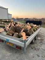 Dikke vracht 4,8 kuub eiken Essen haardhout thuisbezorgd🔥, Tuin en Terras, Haardhout, 3 tot 6 m³, Verzenden, Eikenhout, Blokken