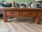Eikenhouten Salontafel met Lades, Huis en Inrichting, Ophalen, Gebruikt, 100 tot 150 cm, Eikenhout