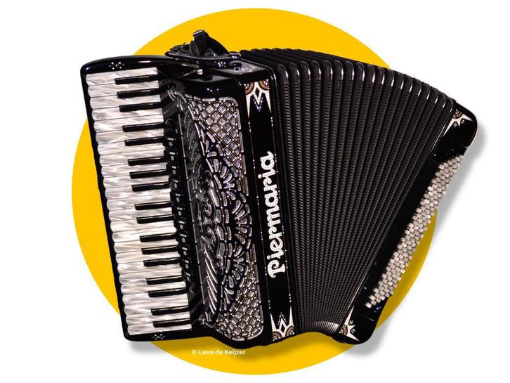 Piermaria Classique, Muziek en Instrumenten, Accordeons, Zo goed als nieuw, Toetsaccordeon, 120-bas, Overige merken, Met koffer