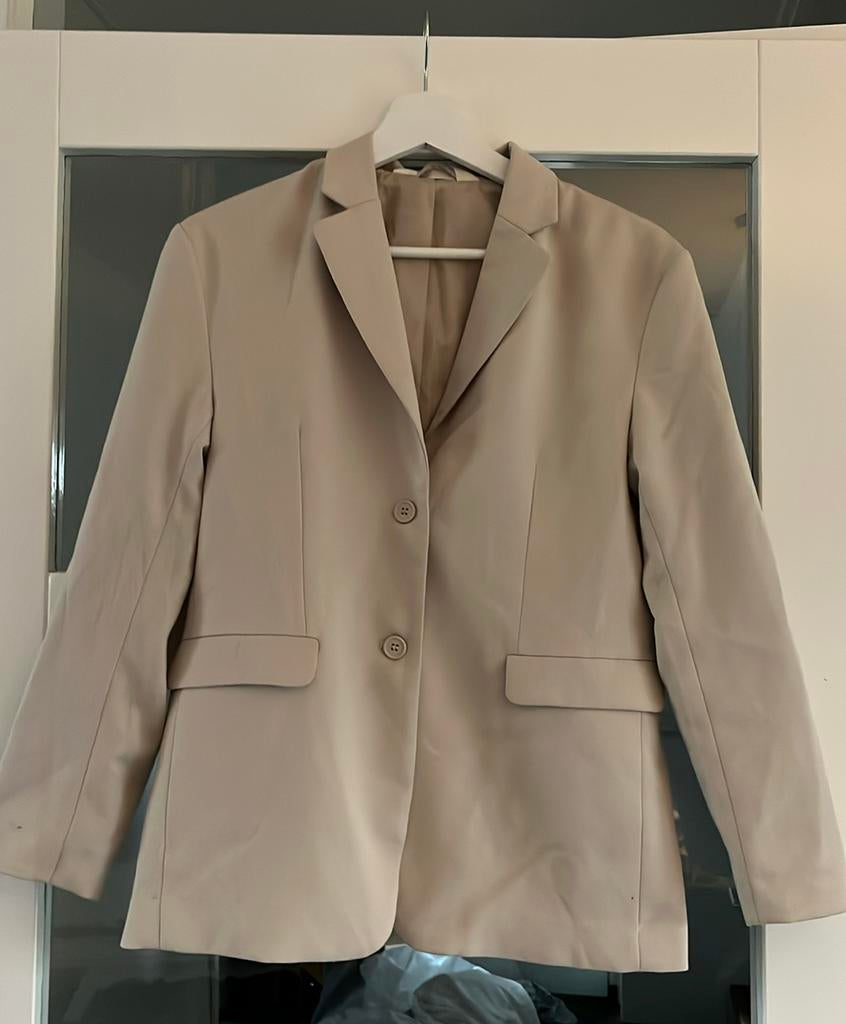 Colbert jasje beige, H&M, H&M, Beige, Ophalen of Verzenden, Zo goed als nieuw