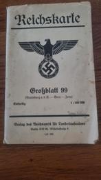 Kaart Gera - Jena plus inzet Oschatz, Ophalen of Verzenden, Landmacht, Nederland