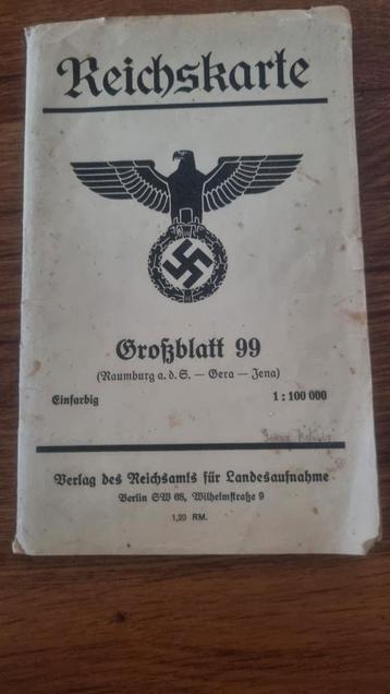 Kaart Gera - Jena plus inzet Oschatz beschikbaar voor biedingen