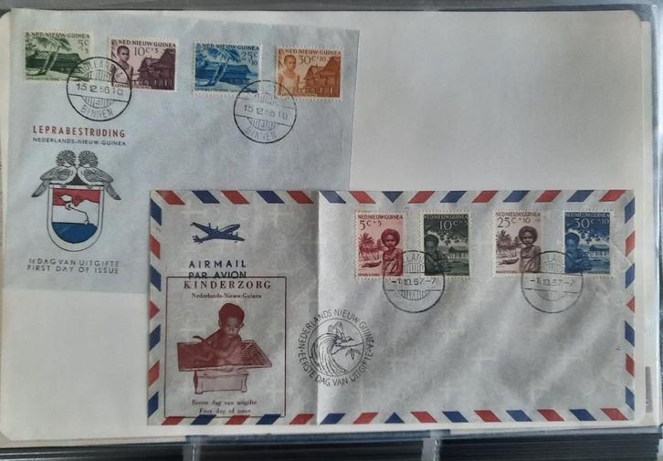 Eerste dag enveloppen Nederlands Nieuw Guinea, Postzegels en Munten, Postzegels | Eerstedagenveloppen, Onbeschreven, Rest van de wereld
