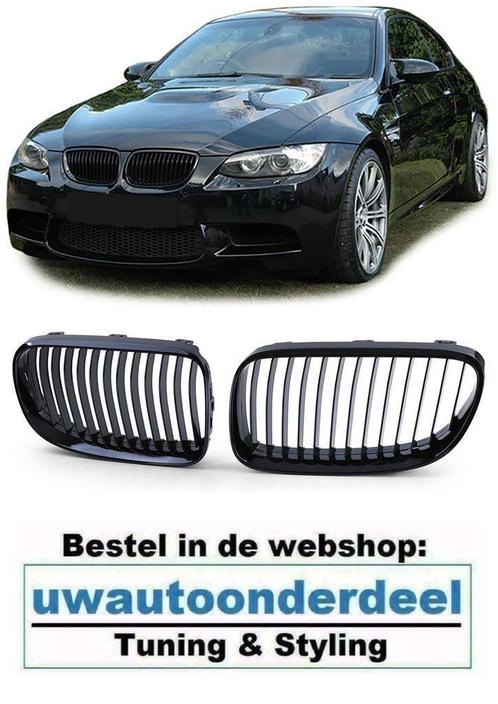 Grill Hoogglans Zwart Enkele Spijl Voor Bmw 3 serie E92 E93, Auto diversen, Tuning en Styling, Verzenden