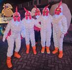 Loopgroep carnavalspakken 4 kippen - 1 haan - 1 kuiken, Kleding | Dames, Gedragen, Carnaval, Maat 42/44 (L), Ophalen of Verzenden