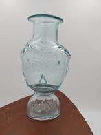 Glazen Vaas Hoofd Design - Blauw 23cm, Ophalen of Verzenden