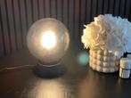 Tafellamp smoke / rookglas bol, Ophalen, Zo goed als nieuw, Glas, Minder dan 50 cm