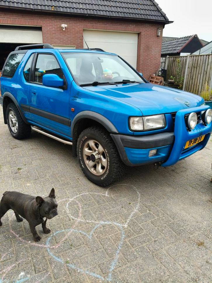 Opel Frontera 2.2 16V Sport 1999 Blauw, Auto's, Opel, Particulier, Frontera, 4x4, Airbags, Bluetooth, Centrale vergrendeling, Dakrails