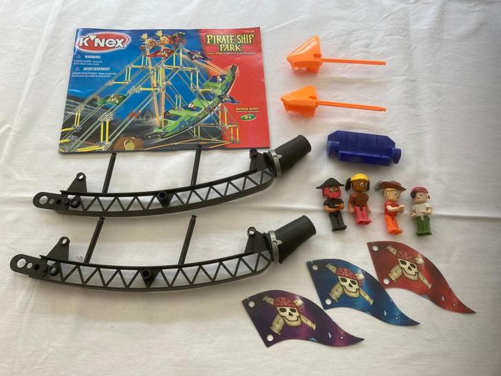 Knex k'nex onderdelen pirate ship piraten boor schip kermis!, Kinderen en Baby's, Speelgoed | Bouwstenen, Gebruikt, K'nex, Ophalen of Verzenden