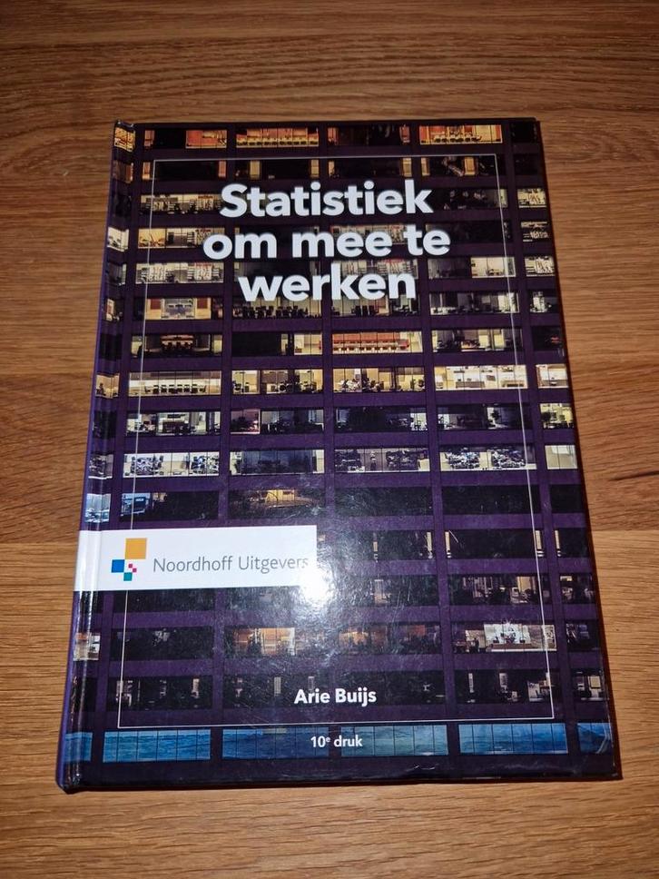 Statistiek om mee te werken theorie boek hardcover!, Boeken, Schoolboeken, Nieuw, Ophalen of Verzenden