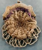 Kralenbeursje met zilveren beugel en binnenbeugel, Ophalen of Verzenden