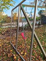 Poort metalen rvs frame, Ophalen, Glas, Staal