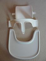 Complete witte Stokke Tripp Trapp babyset met playtray., Kinderen en Baby's, Ophalen of Verzenden, Zo goed als nieuw, Meegroeistoel