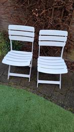2 écht dik kunststof Kettler tuinstoelen - inklapbaar, Tuin en Terras, Tuinstoelen, Ophalen, Gebruikt, Kunststof, Inklapbaar