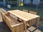 NIEUW EETSET GEIMPREGNEERD HOUT, Eettafel, Nieuw, Ophalen of Verzenden, Tuinset