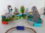 Houten ringwerpspel, Wooden Animal Ring Toss Set vanaf 3, Ophalen of Verzenden, Gebruikt, Overige typen
